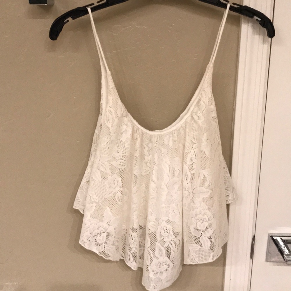 Poetry- Spaghetti strapped crop tank